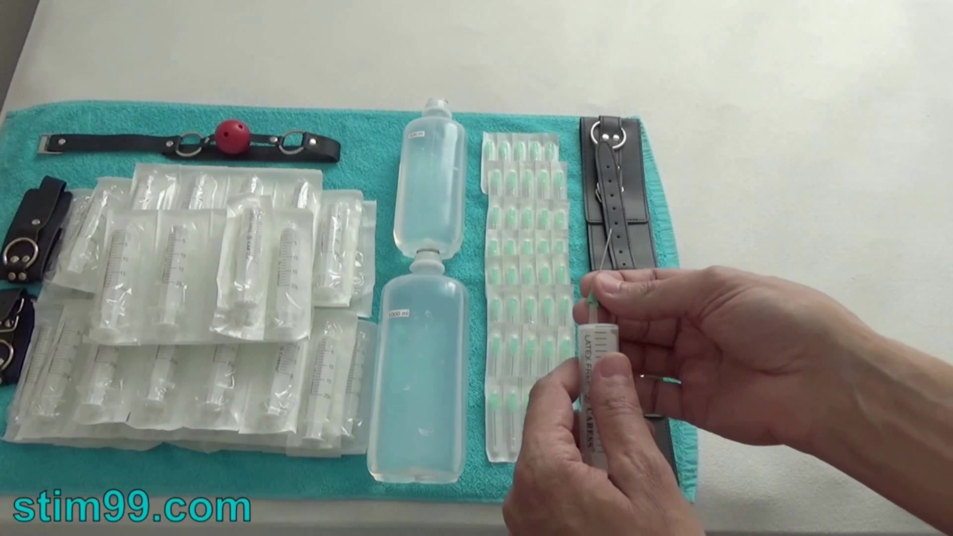 STIM99 – Inflation with Saline Injections in Tits and Pussy