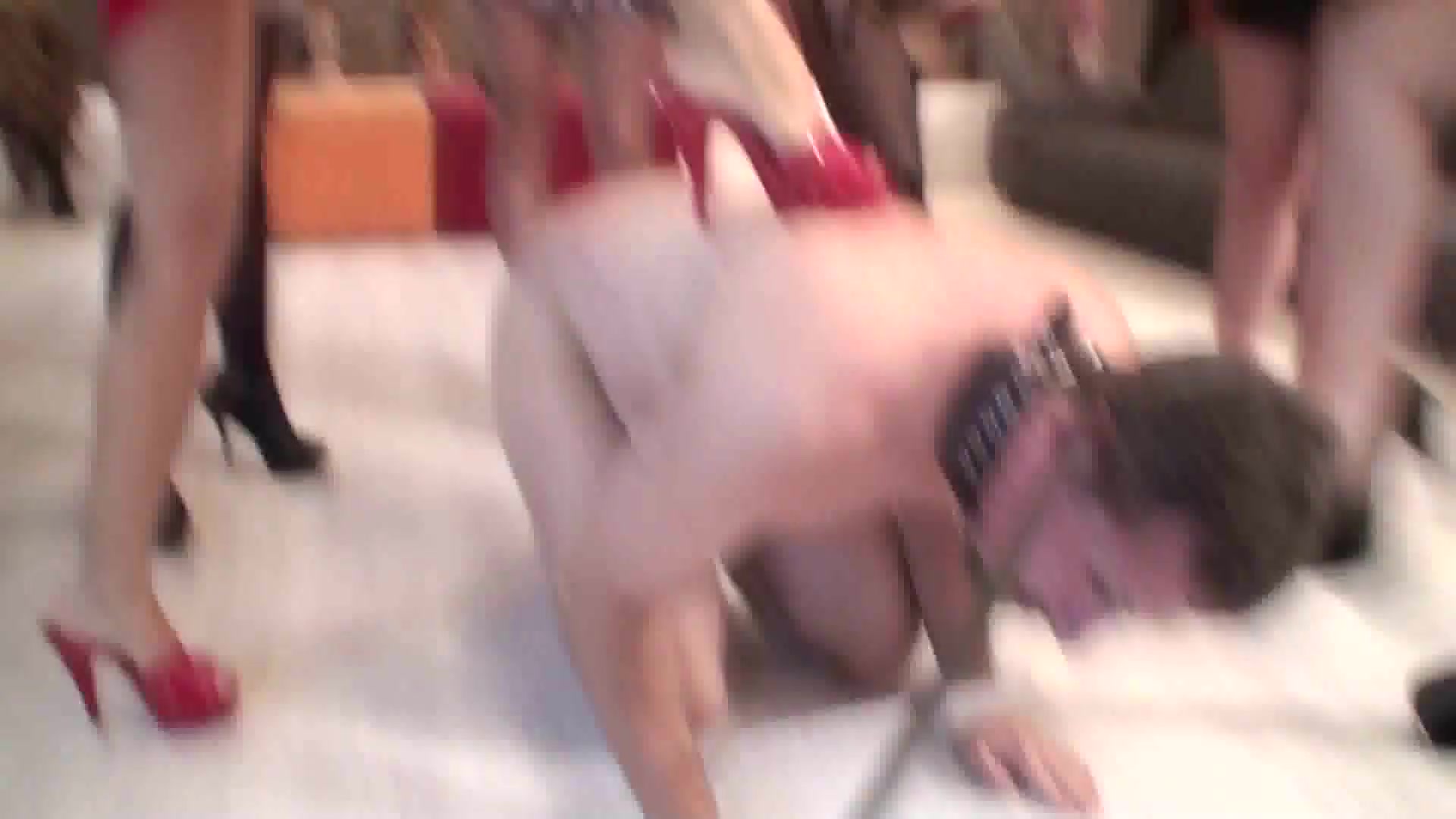 Femdom Girls Kick Slaves