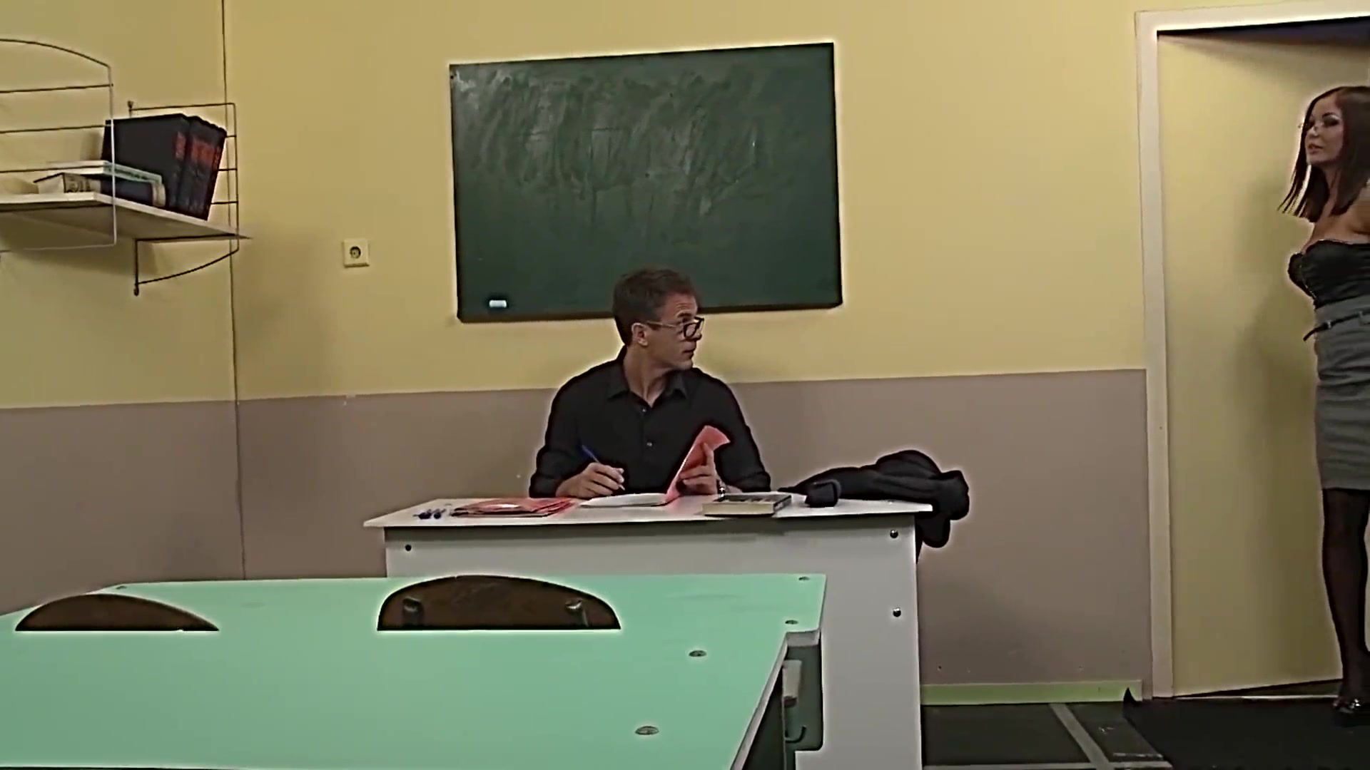 The Disciplinary School. The Principal Of The School Gets Punishments From The Teacher. Part 1. Teaching For Obediently.