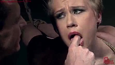 Beautiful Bound Young Slut Obediently Follows Her Mater Orders And Suffers While He Dominates And Fucks Her.